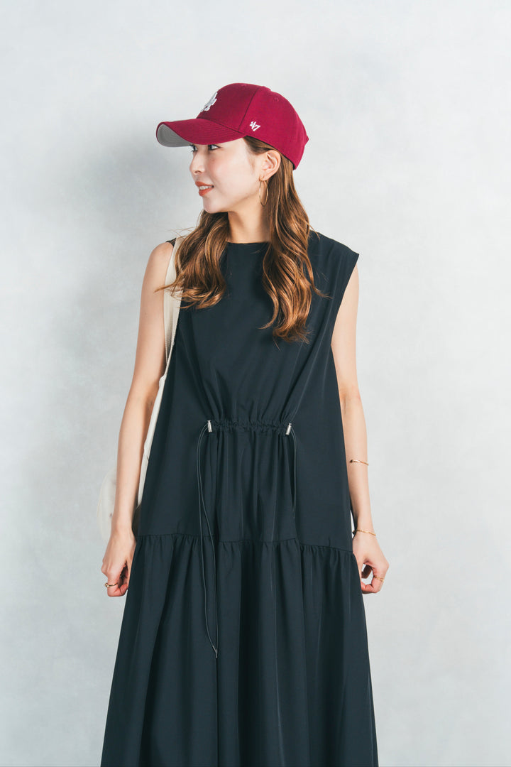 サンディービーチボリュームワンピ (BLACK)