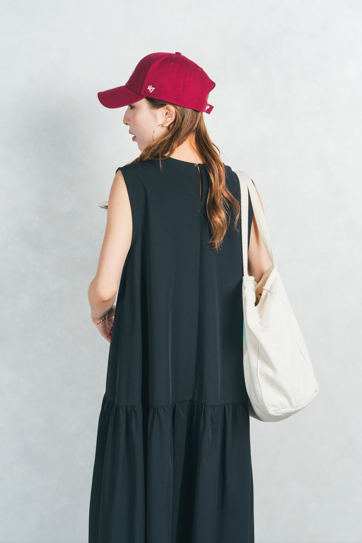 サンディービーチボリュームワンピ (BLACK)