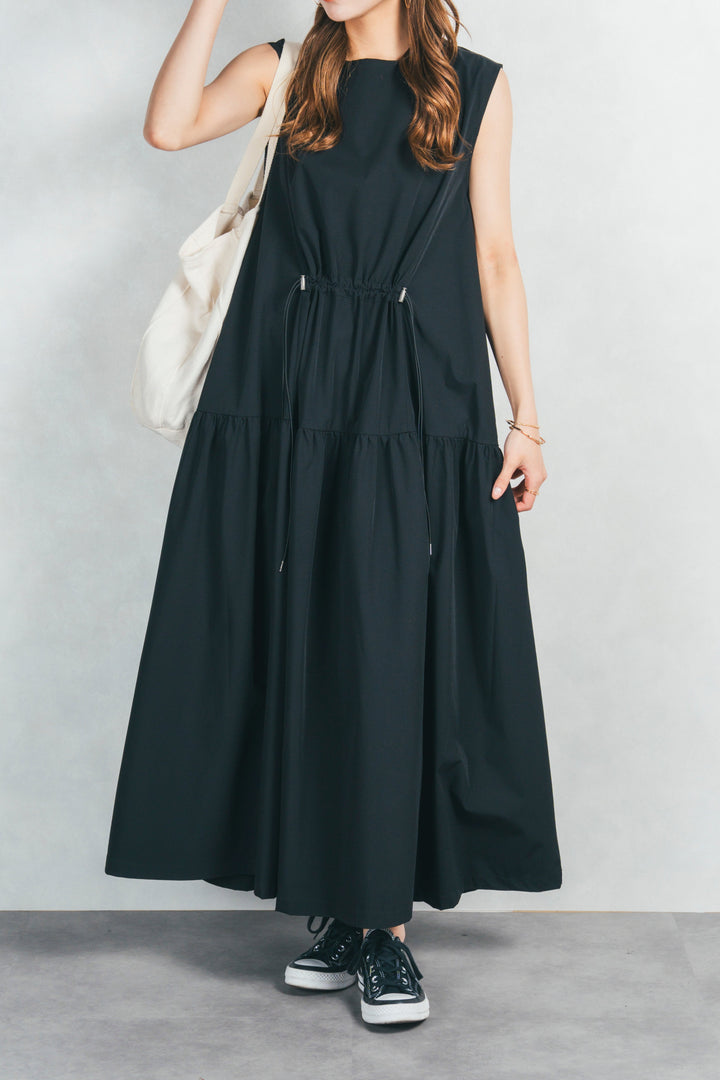 サンディービーチボリュームワンピ (BLACK)