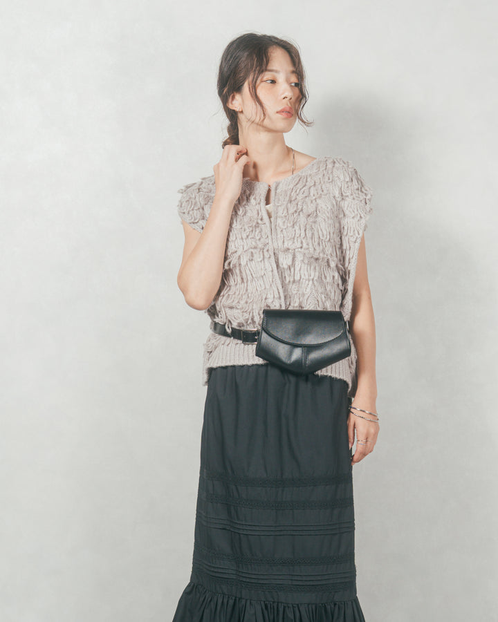 T/C ティアードスカート (BLACK)