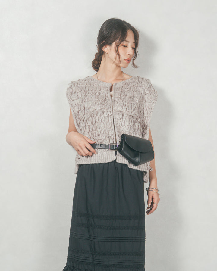 T/C ティアードスカート (BLACK)