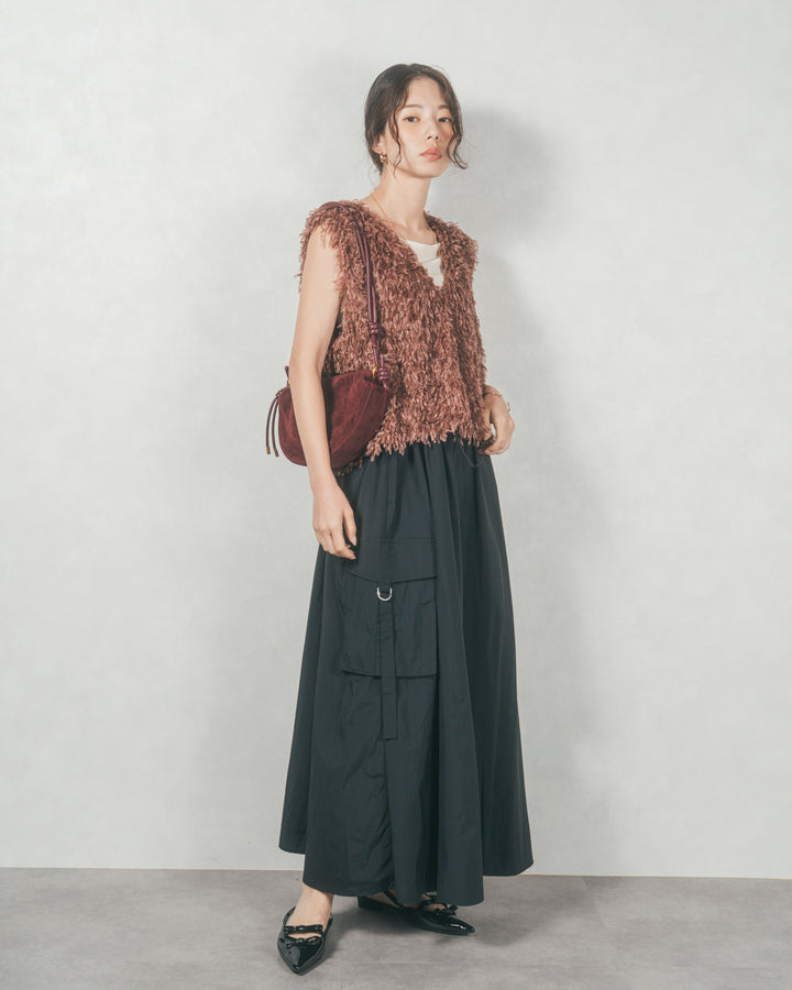 2-Way フリンジベスト (BROWN)
