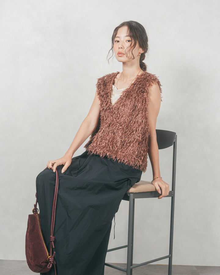 2-Way フリンジベスト (BROWN)