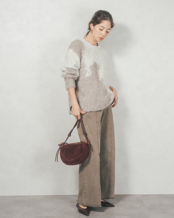 ニュアンスグラデーションShaggyニット (BEIGE)