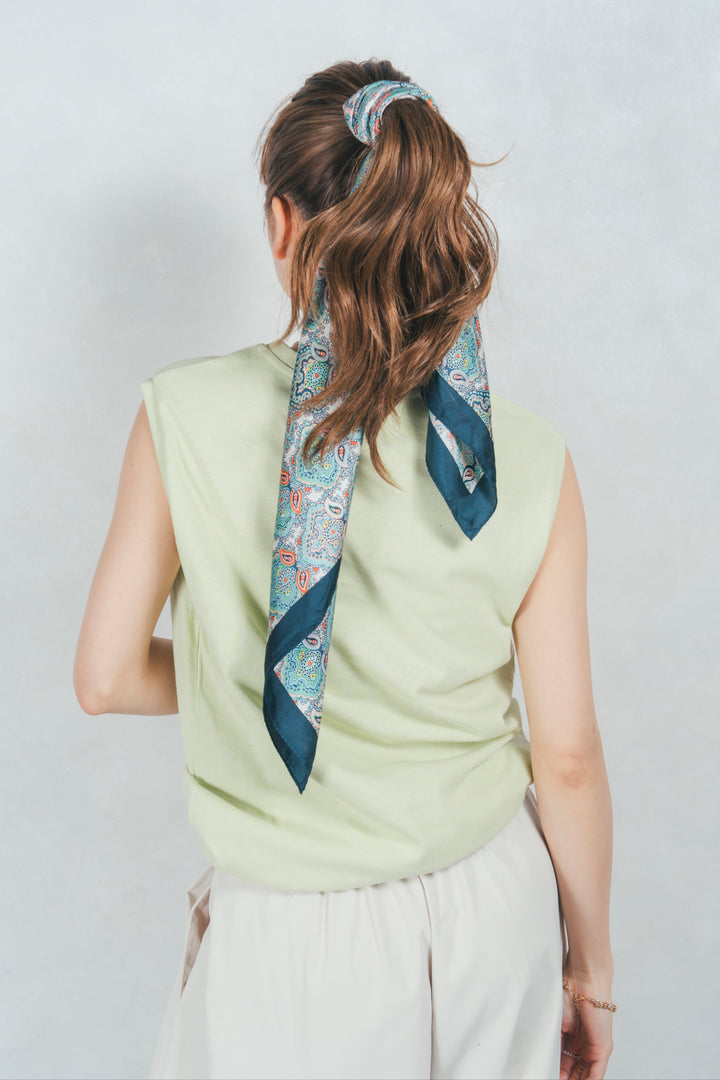 USAコットンスリーブレストップス (LIGHT GREEN)