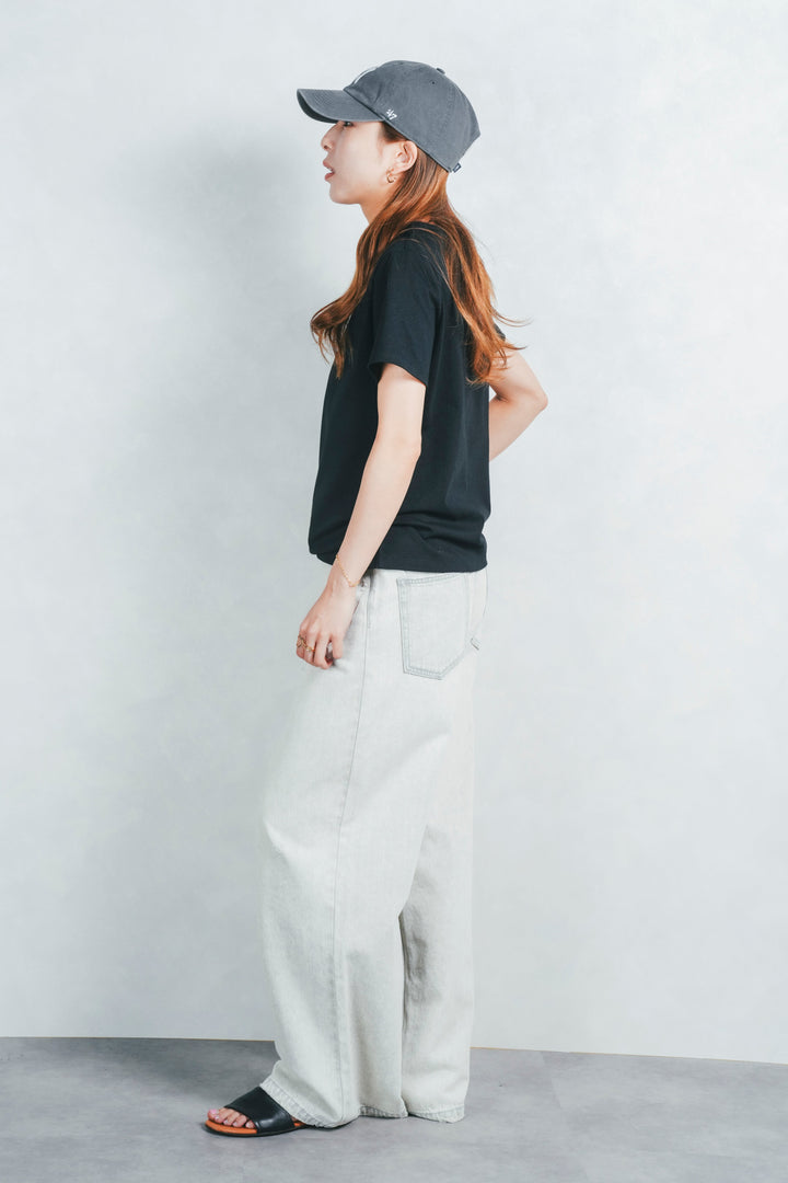 USAコットンベーシックT (BLACK)