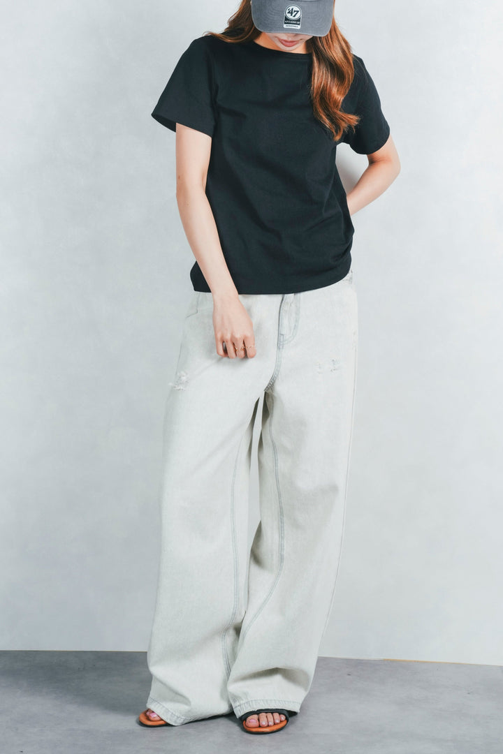 USAコットンベーシックT (BLACK)