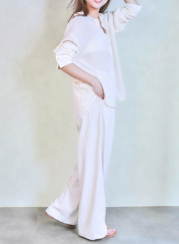 ハイツイストシアールーズシャツ (OFF WHITE)