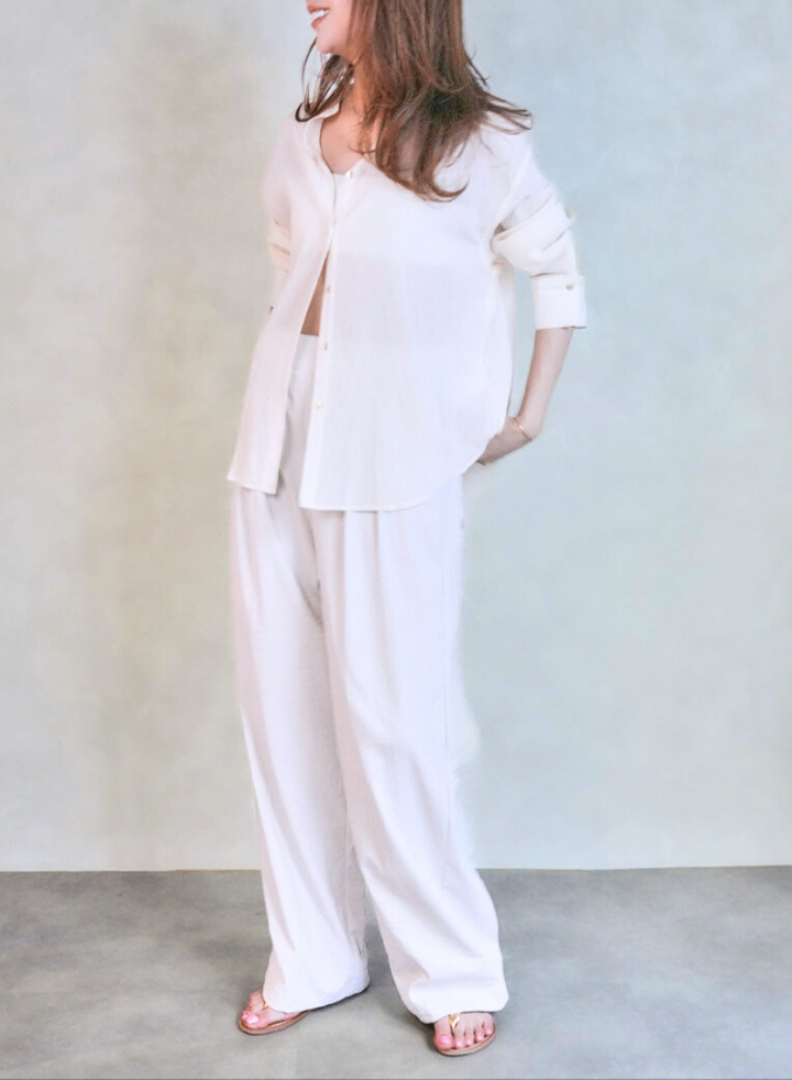 ハイツイストシアールーズシャツ (OFF WHITE)
