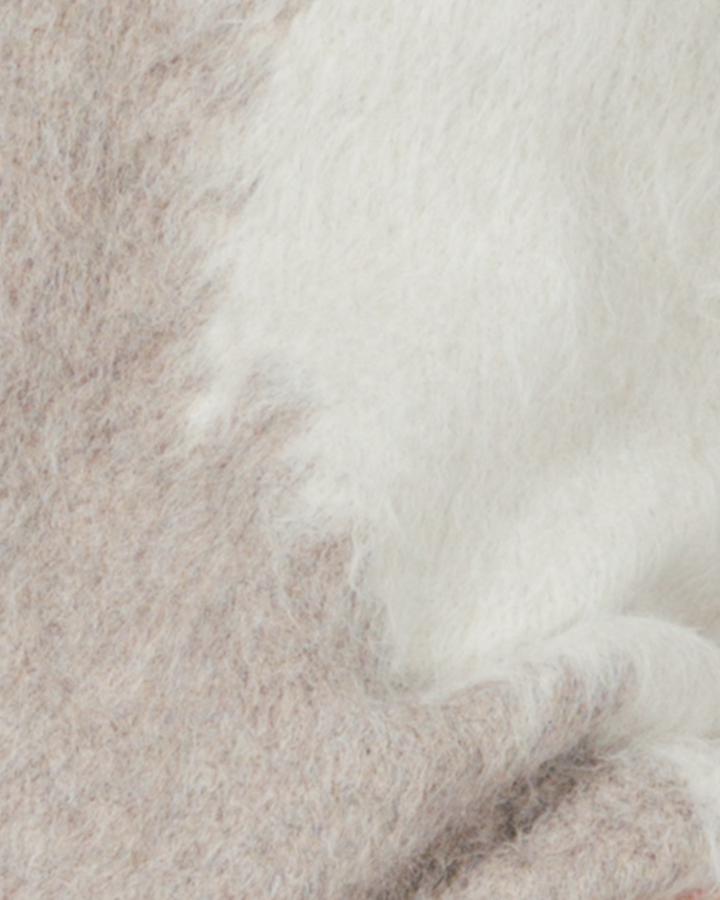 ［SET］ニュアンスグラデーションShaggyニット+センターシーム リラックスワイドデニム（2SET）