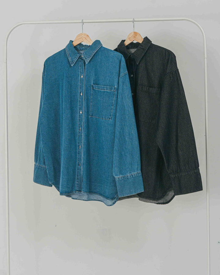 Airy Denim オーバーシャツ