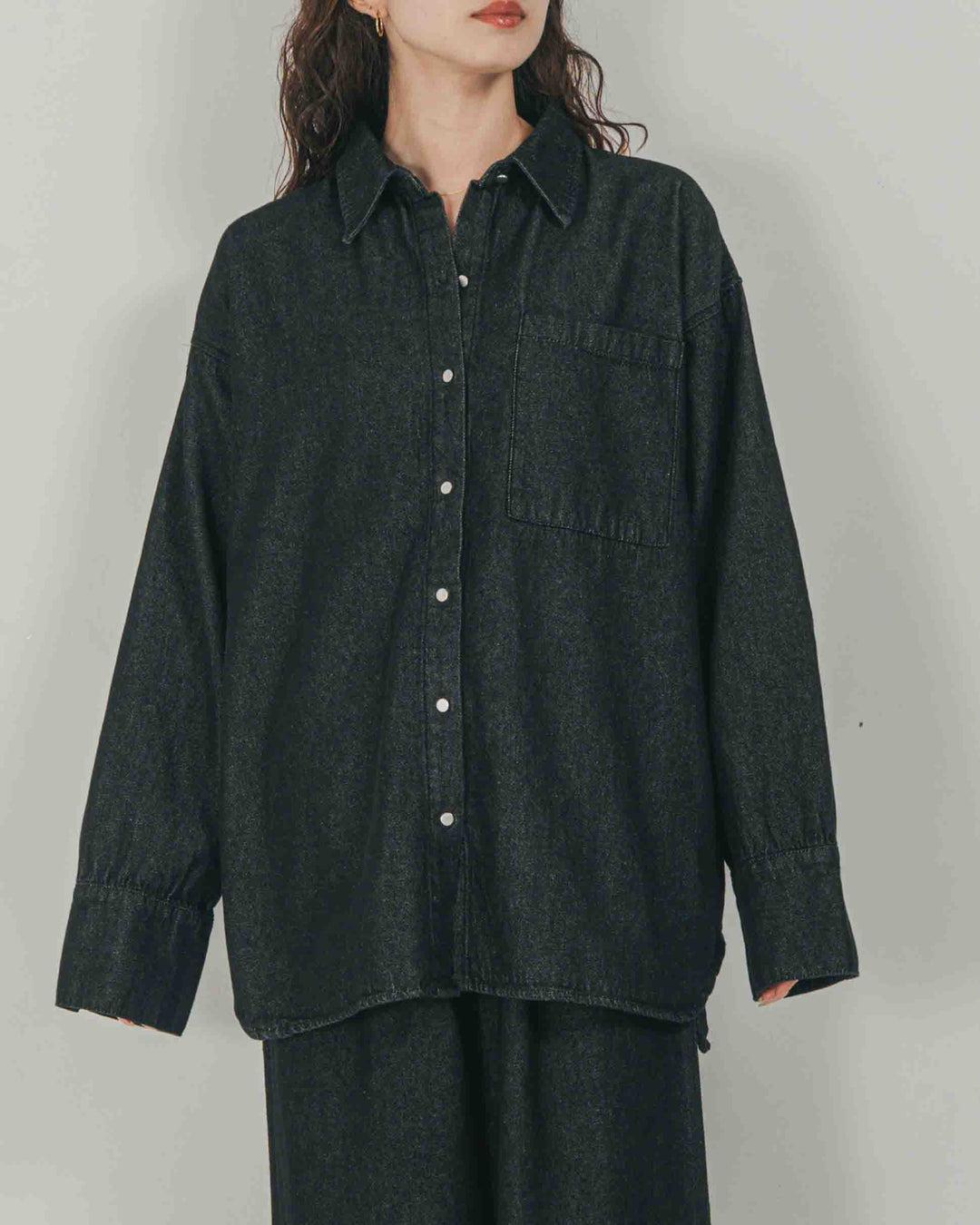 Airy Denim オーバーシャツ