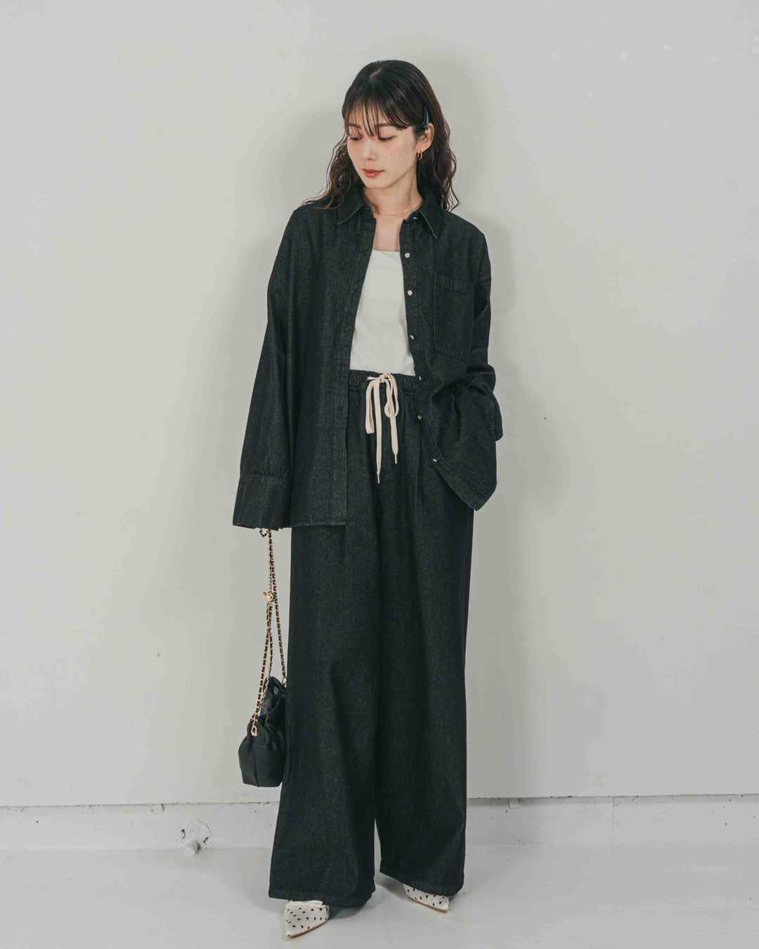 Airy Denim オーバーシャツ