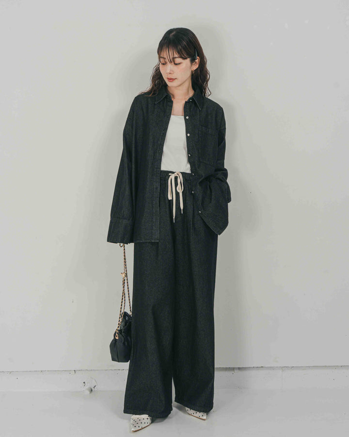 Airy Denim オーバーシャツ
