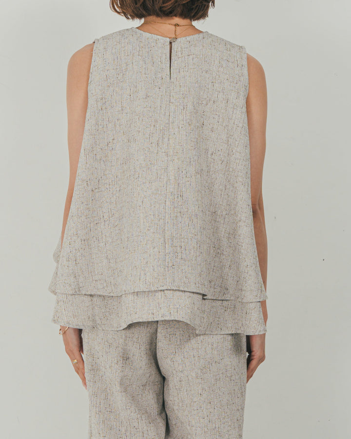 Tweedノースリティアードタンクトップ