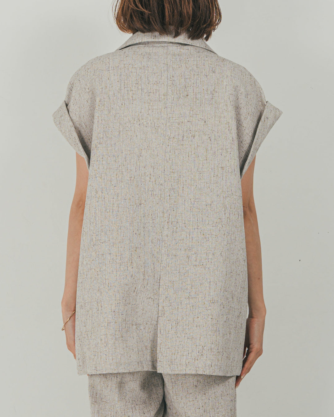 Tweedテイラードジレ