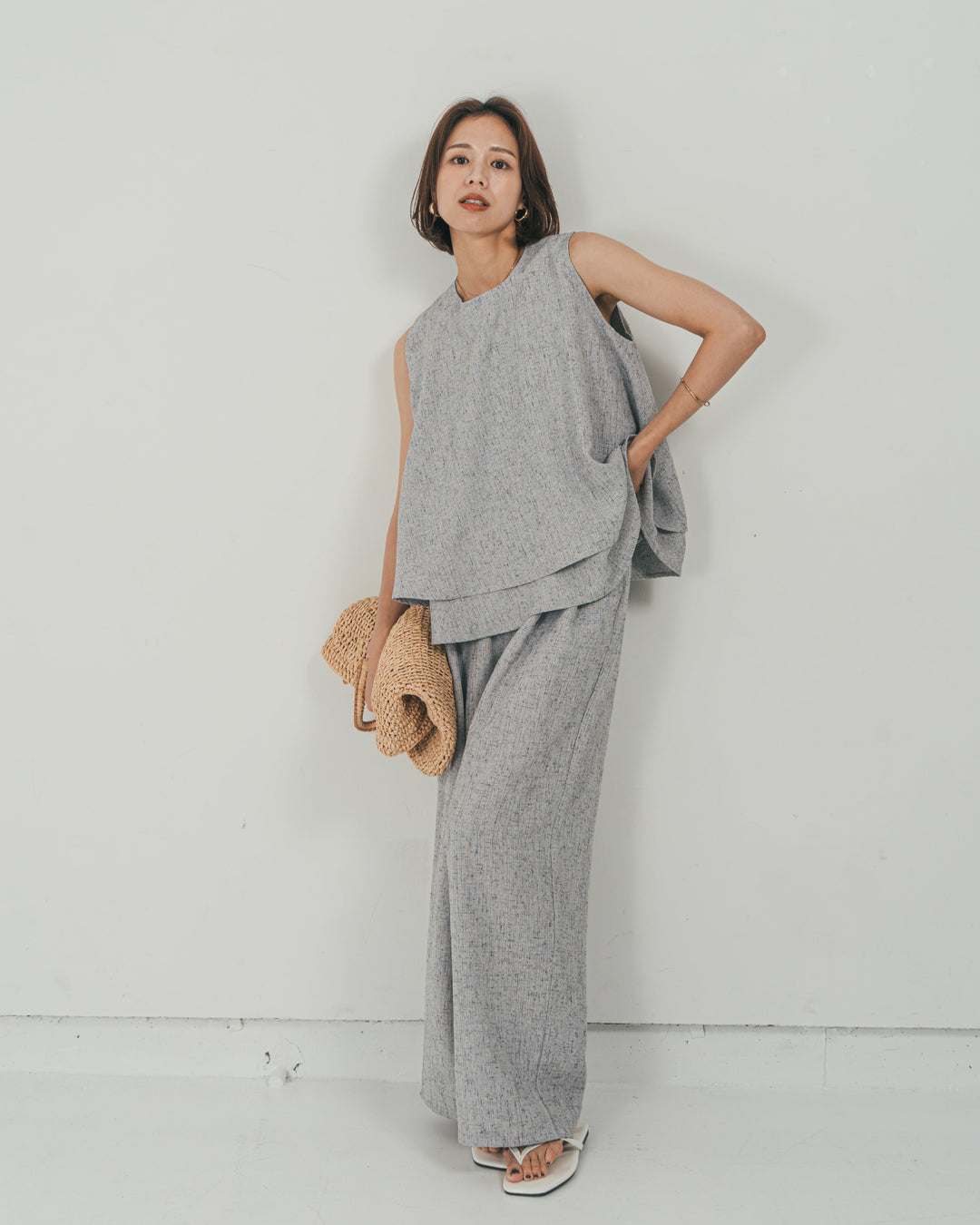Tweedノースリティアードタンクトップ