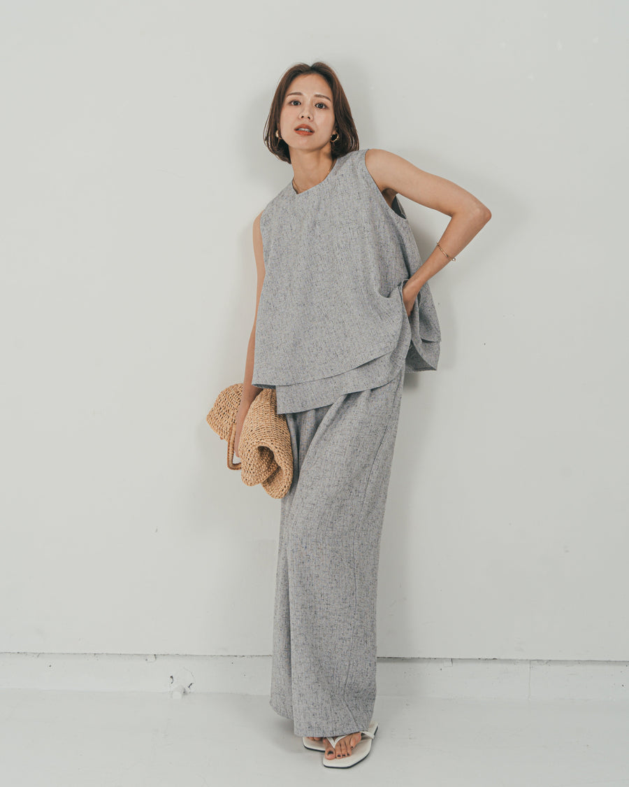 Tweedノースリティアードタンクトップ
