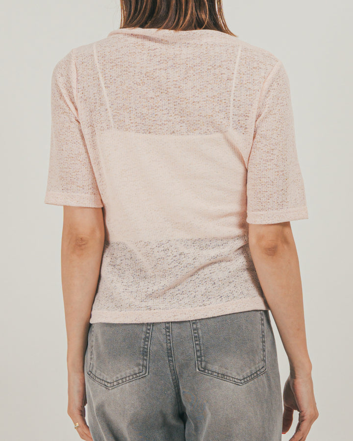 ［SET］接触冷感 10ozデニムオールインワン + カットレース ドレープTee（2SET）