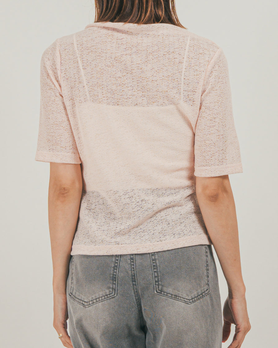 ［SET］接触冷感 10ozデニムオールインワン + カットレース ドレープTee（2SET）