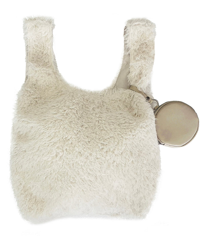 ポーチ付Fairyファーバッグ (BLACK)