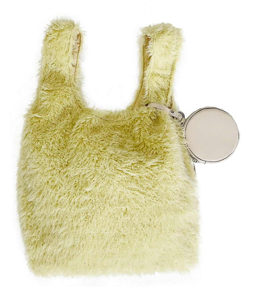 ポーチ付Fairyファーバッグ (BLACK)