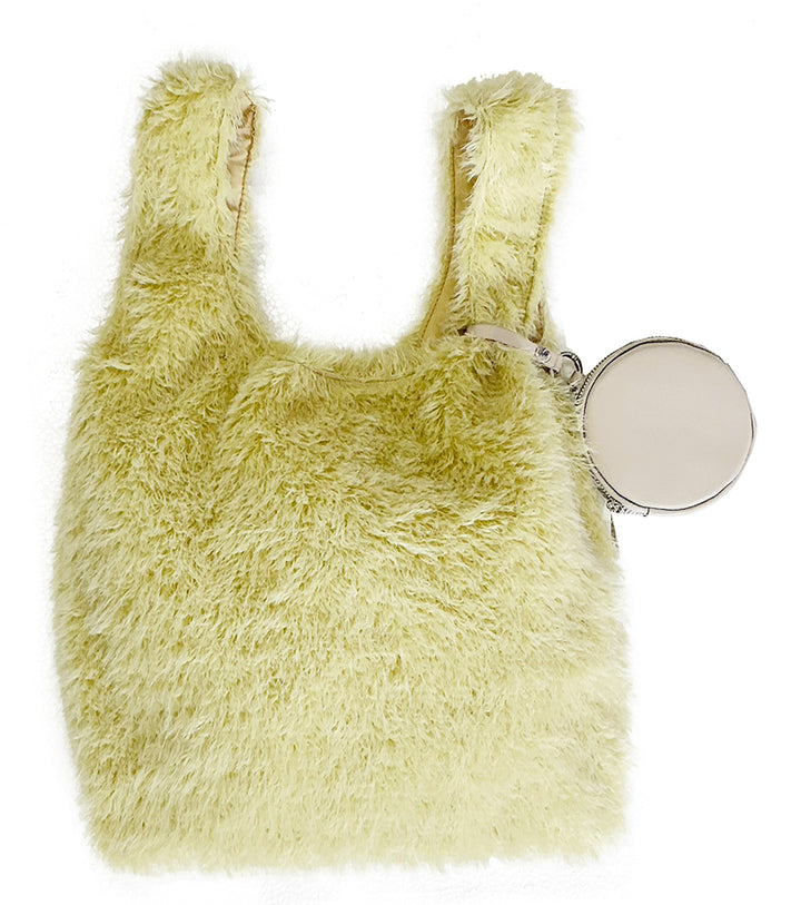 ポーチ付Fairyファーバッグ (BLACK)