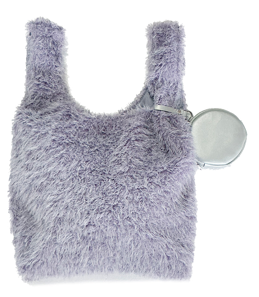 ポーチ付Fairyファーバッグ (BLACK)