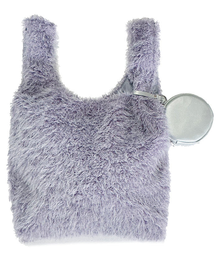 ポーチ付Fairyファーバッグ (BLACK)