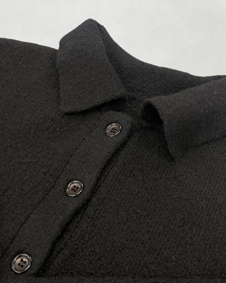 ［SET］Cloudyメランジ襟付きカーディガン+Cloudyメランジクロップドベスト+Cloudyメランジハーフパンツ（3SET）