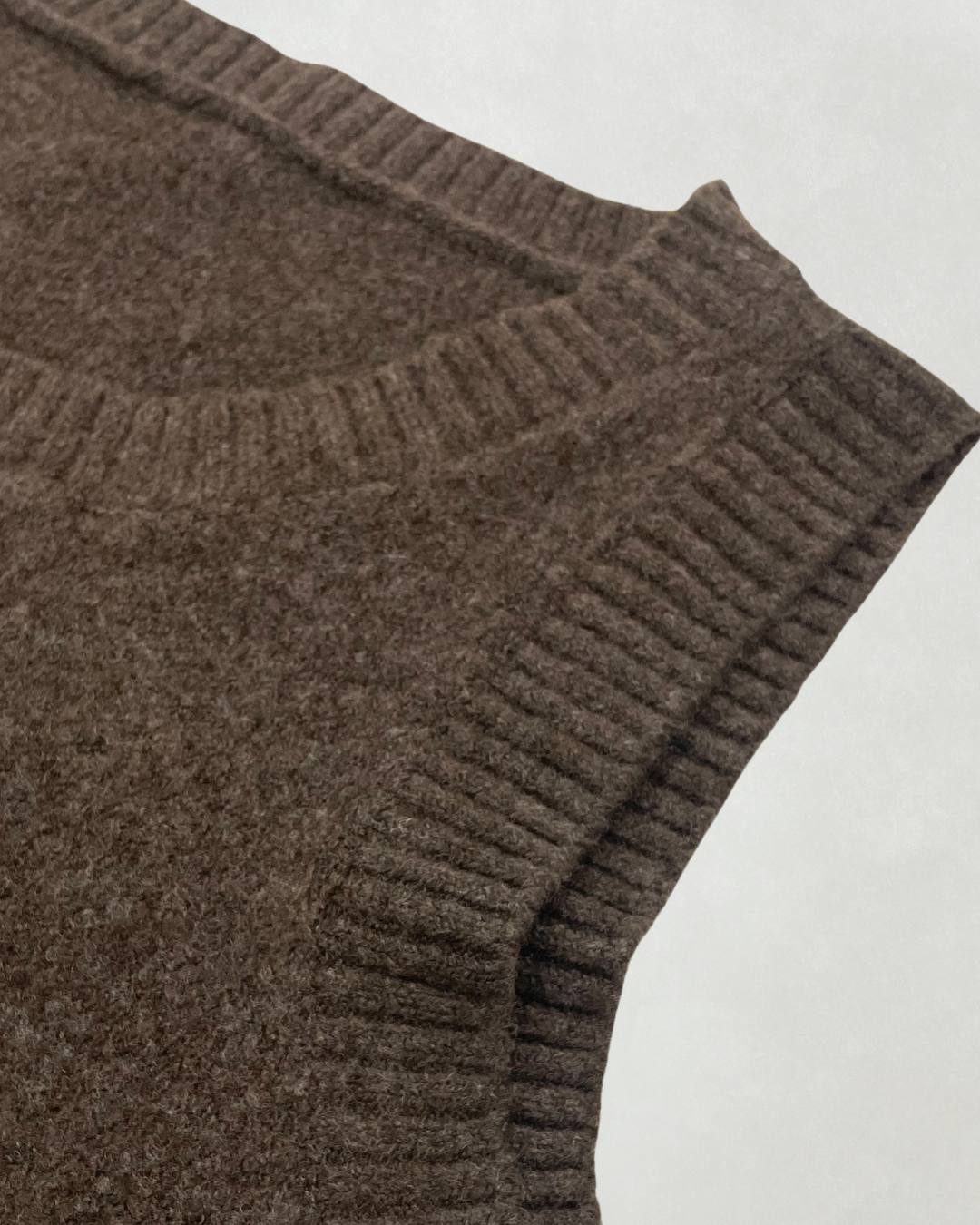 ［SET］Cloudyメランジ襟付きカーディガン+Cloudyメランジクロップドベスト+Cloudyメランジハーフパンツ（3SET）