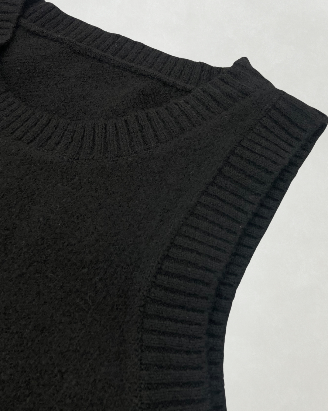 ［SET］Cloudyメランジ襟付きカーディガン+Cloudyメランジクロップドベスト+Cloudyメランジハーフパンツ（3SET）