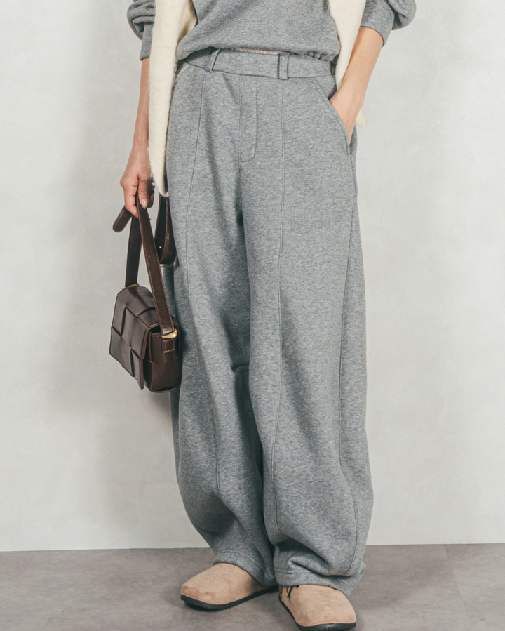 Relax 裏起毛カーブパンツ（GRAY）