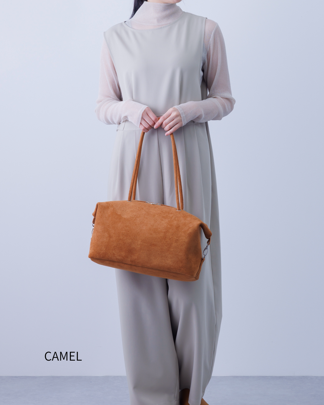 2-Way スウェードトートバッグ（GREIGE）