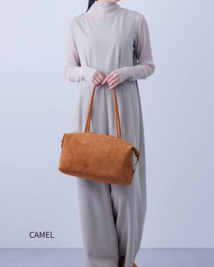 2-Way スウェードトートバッグ（GREIGE）