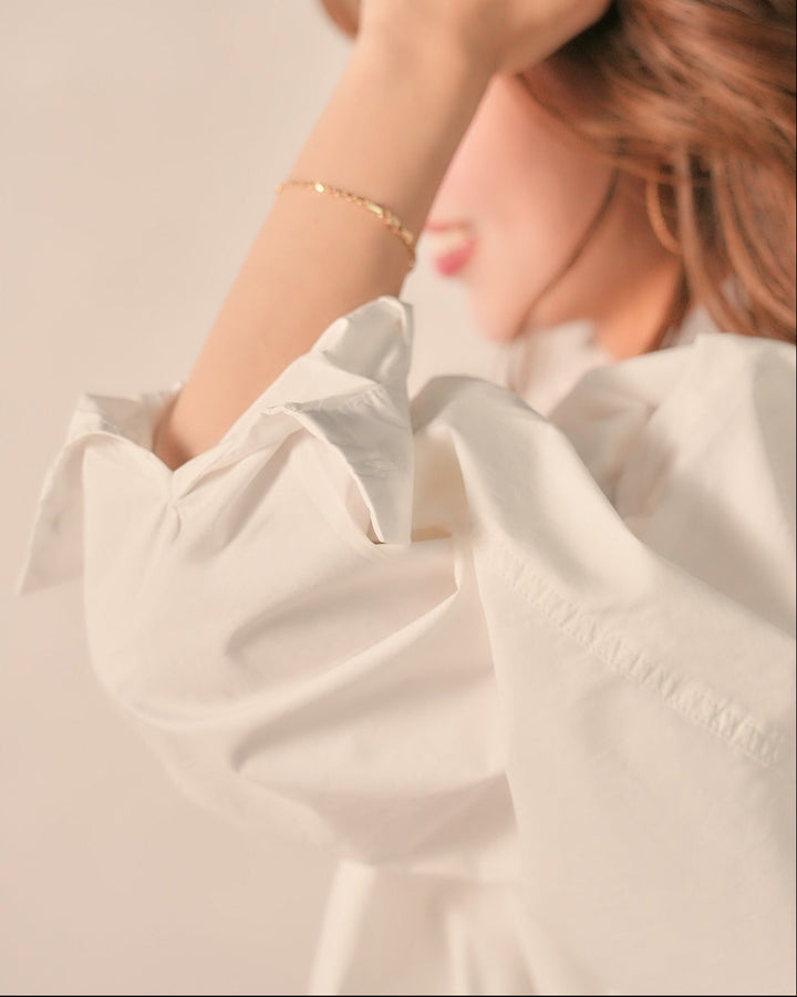 【新品 / キャリー品】クロップドコットンシャツ