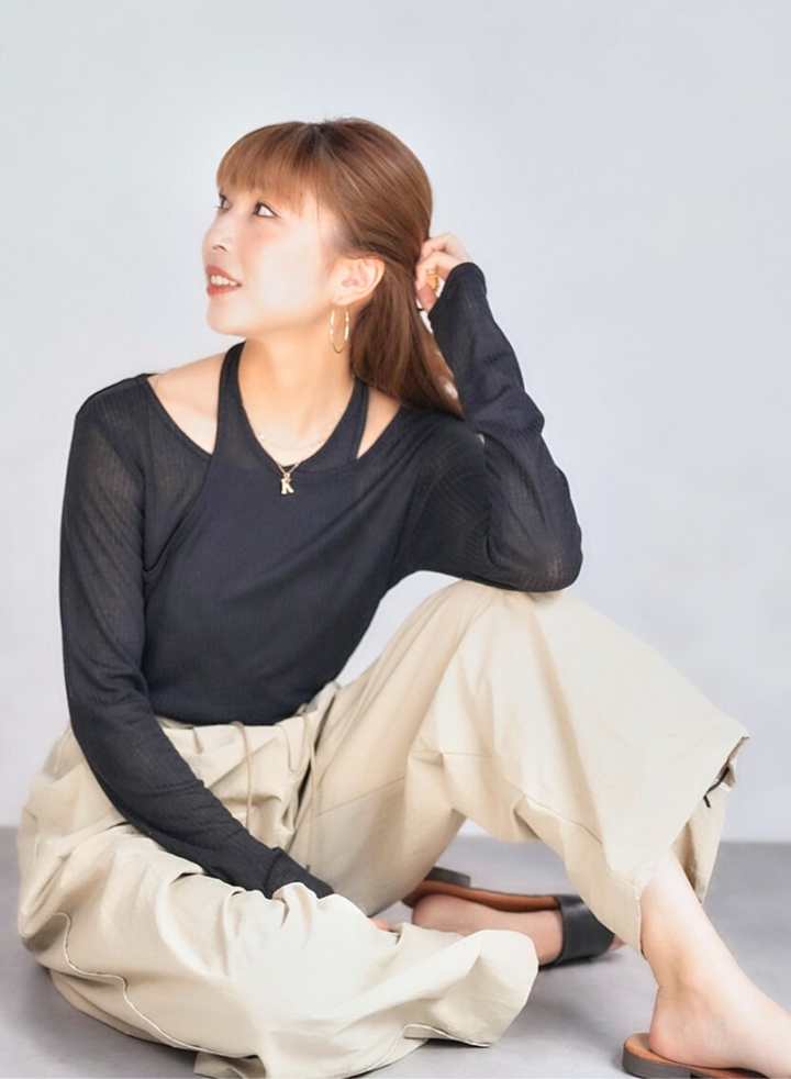 グログランタックパンツ（BEIGE）