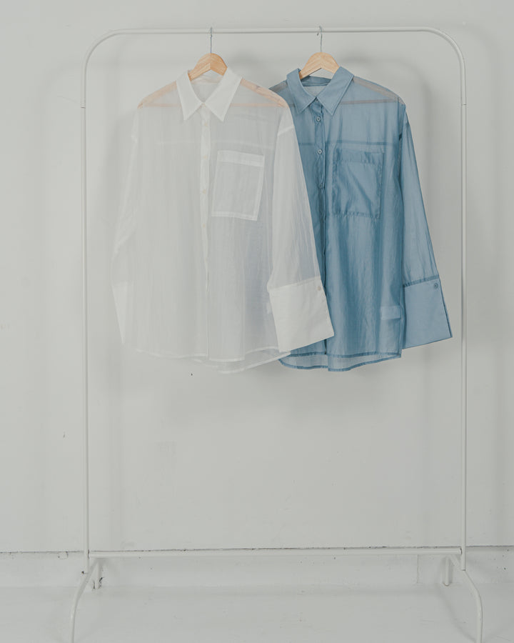 Clear Sheer オーバーシャツ