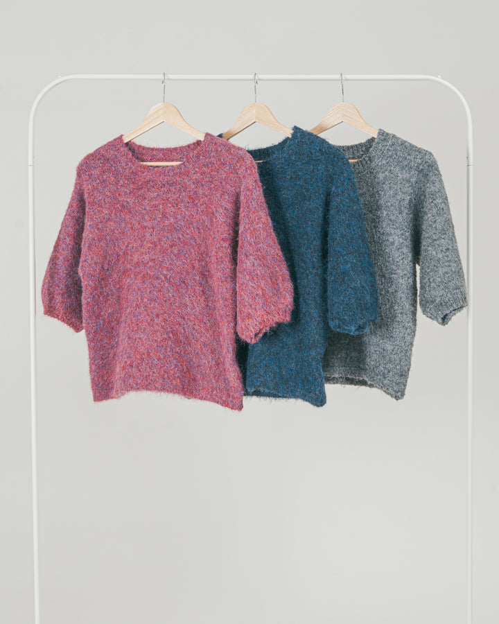 ［SET］フェザータッチハーフスリーブニット（2SET）