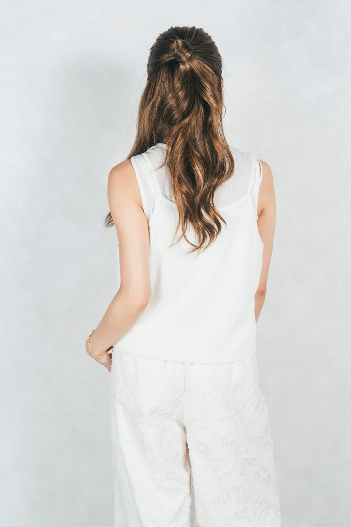 2-Way バルーンヘムキャミタンク（WHITE）