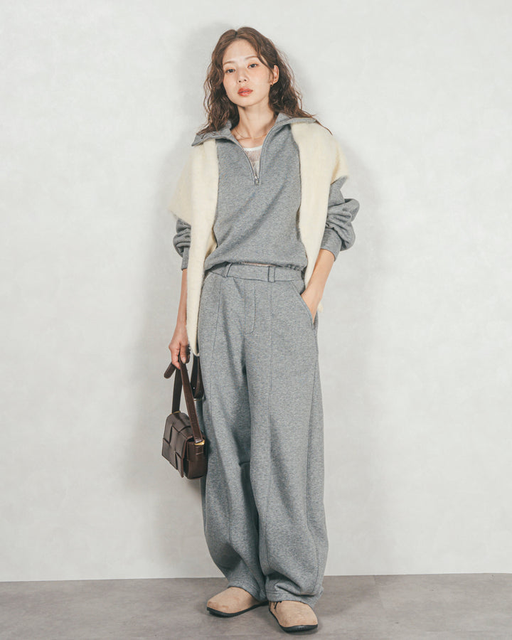 モヘアタッチ マルチTriangleスカーフ（CREAM）