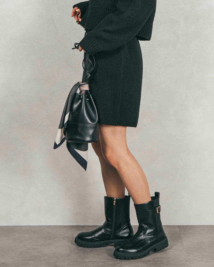 Cloudyメランジハーフパンツ (BLACK)