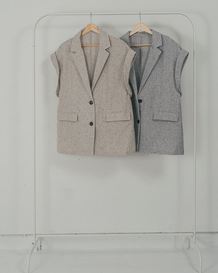 Tweedテイラードジレ