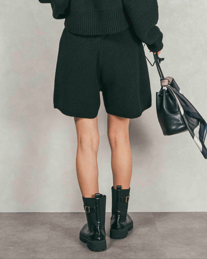 Cloudyメランジハーフパンツ (BLACK)