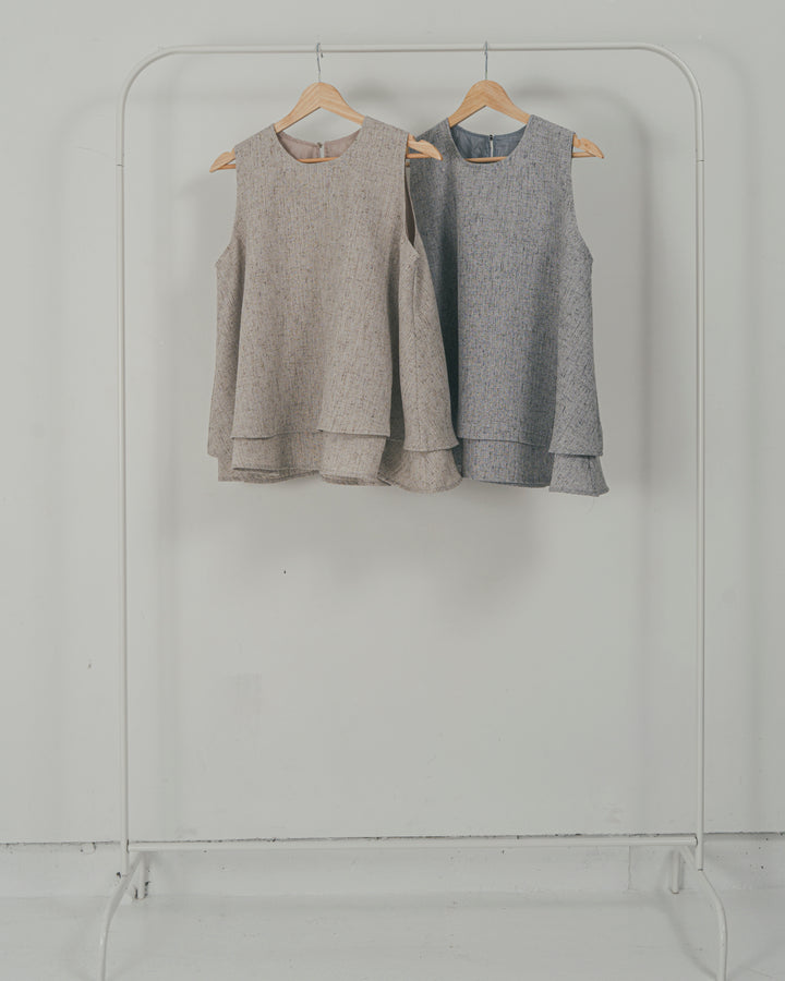 Tweedノースリティアードタンクトップ