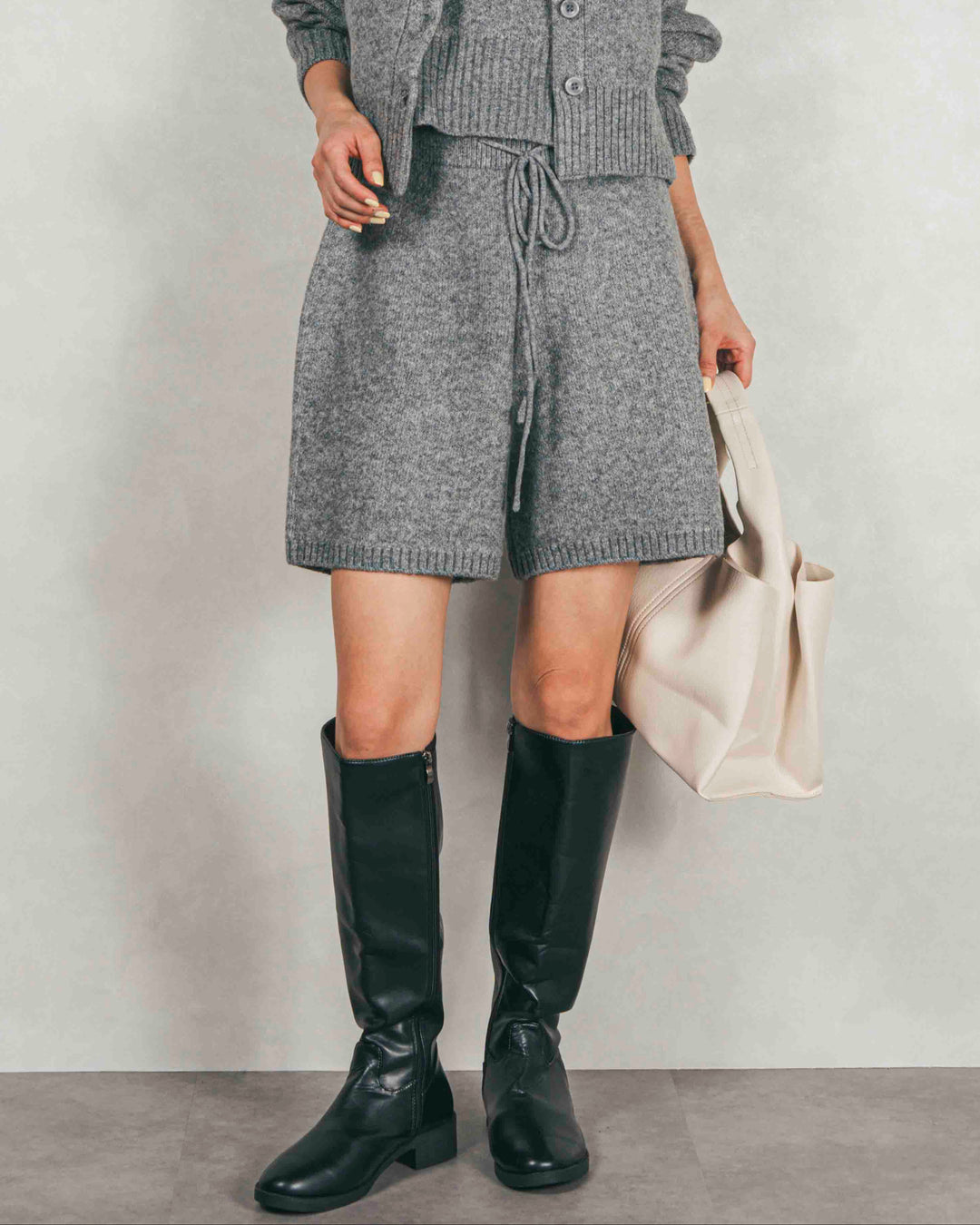 Cloudyメランジハーフパンツ (GRAY)