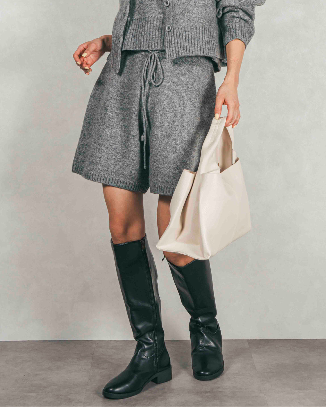 Cloudyメランジハーフパンツ (GRAY)