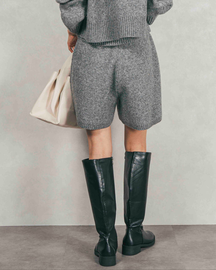 Cloudyメランジハーフパンツ (GRAY)