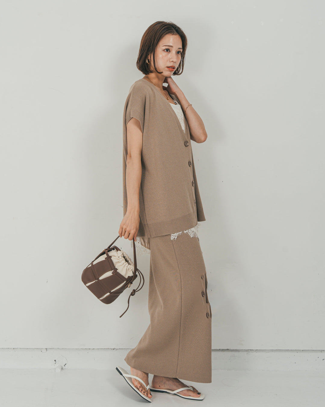 Relax Knit ストレートスカート