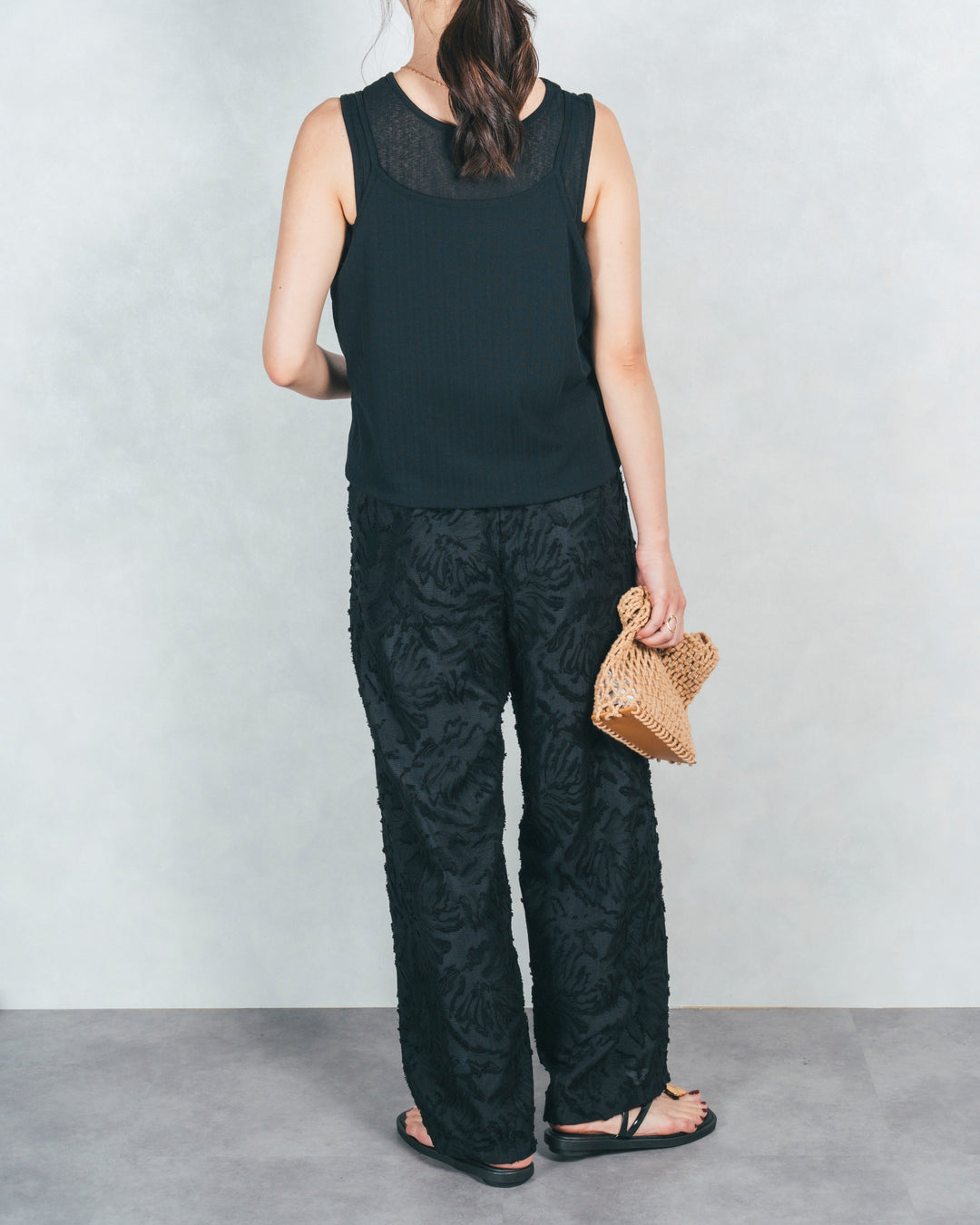 2-Way バルーンヘムキャミタンク (BLACK)